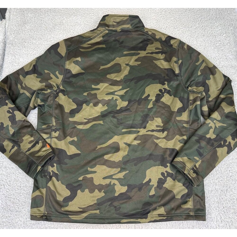Russell Athletic Camo Quarter Zip Performance Pullover Mens L Outdoor Activewear - Picture 4 of 9